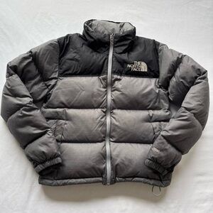 Grey North Face Puffer Jacket